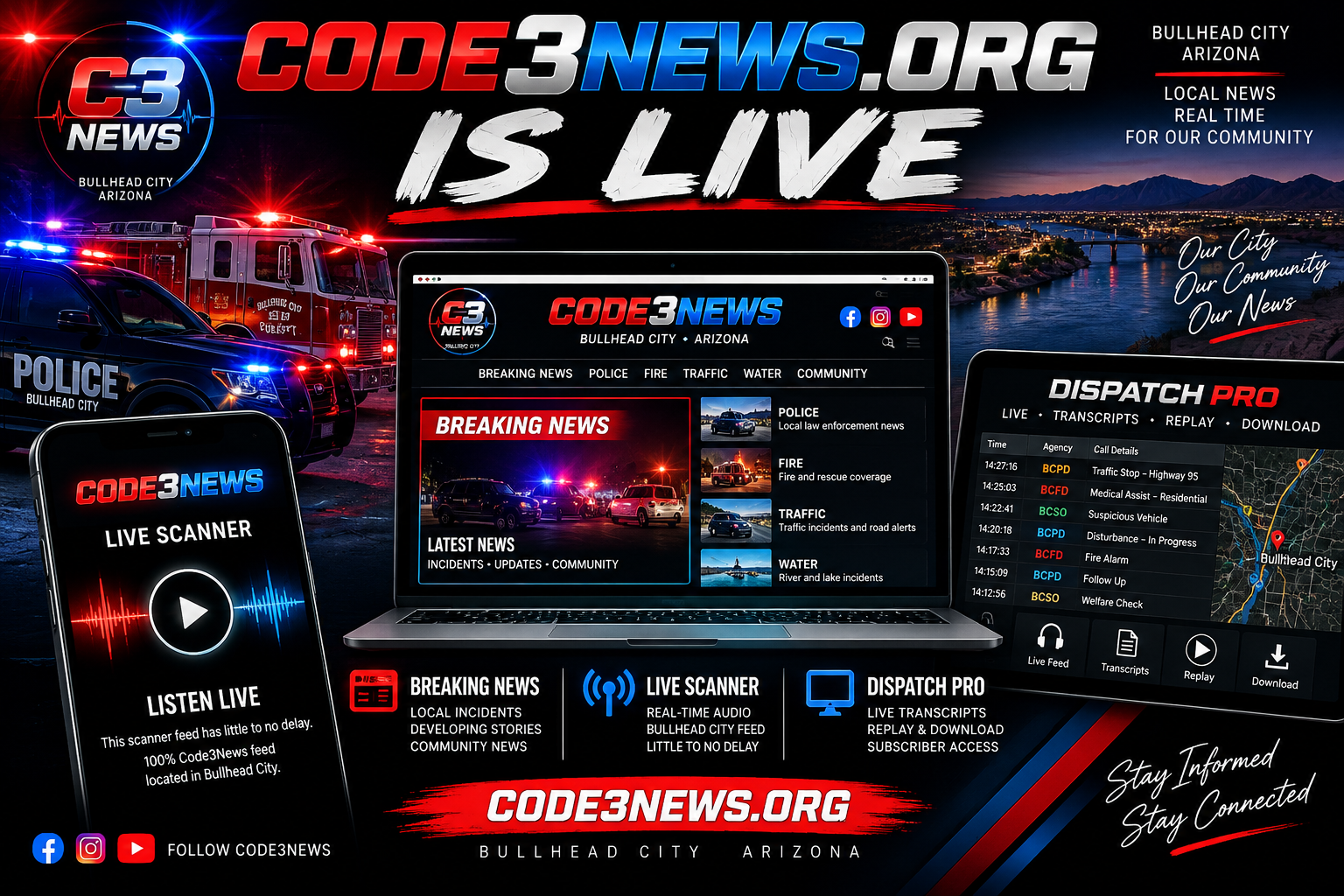 Code3News org Live Live Scanner and Dispatch - Code3News