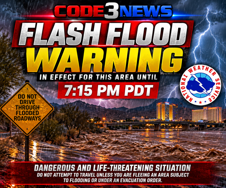 Bullhead City Flooding - Code3News