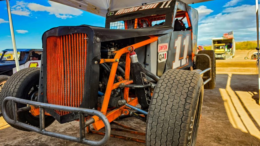 Rob Anderson Dwarf Car #11 at Mohave Valley Raceway