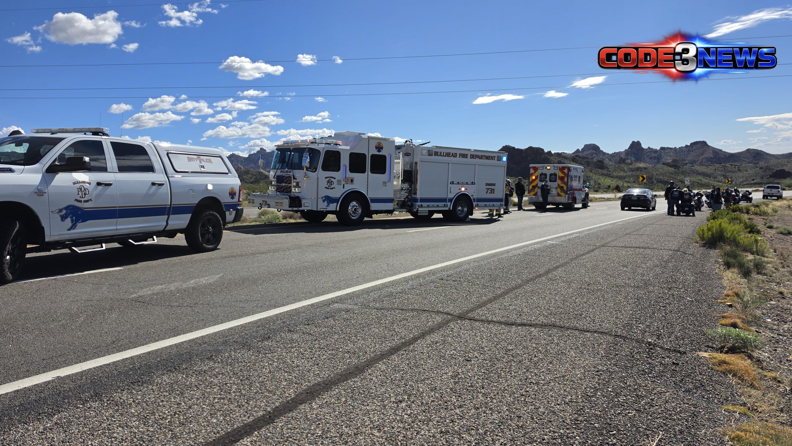 Motorcycle Crash on Highway Crash - Code3News