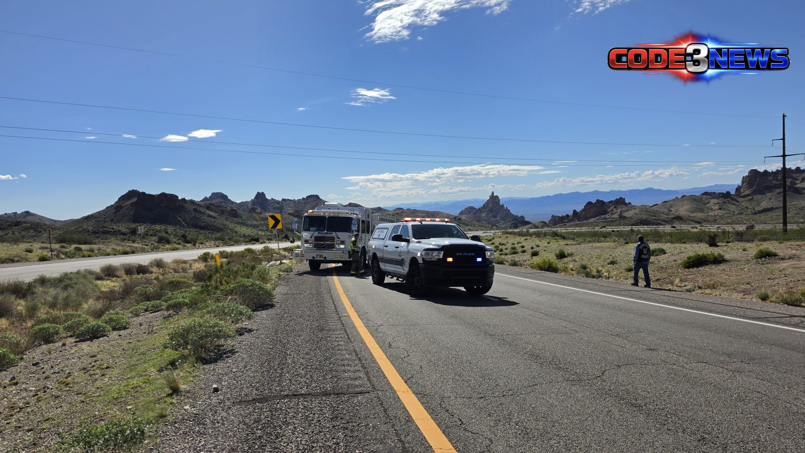 Motorcycle Crash on Highway Crash - Code3News