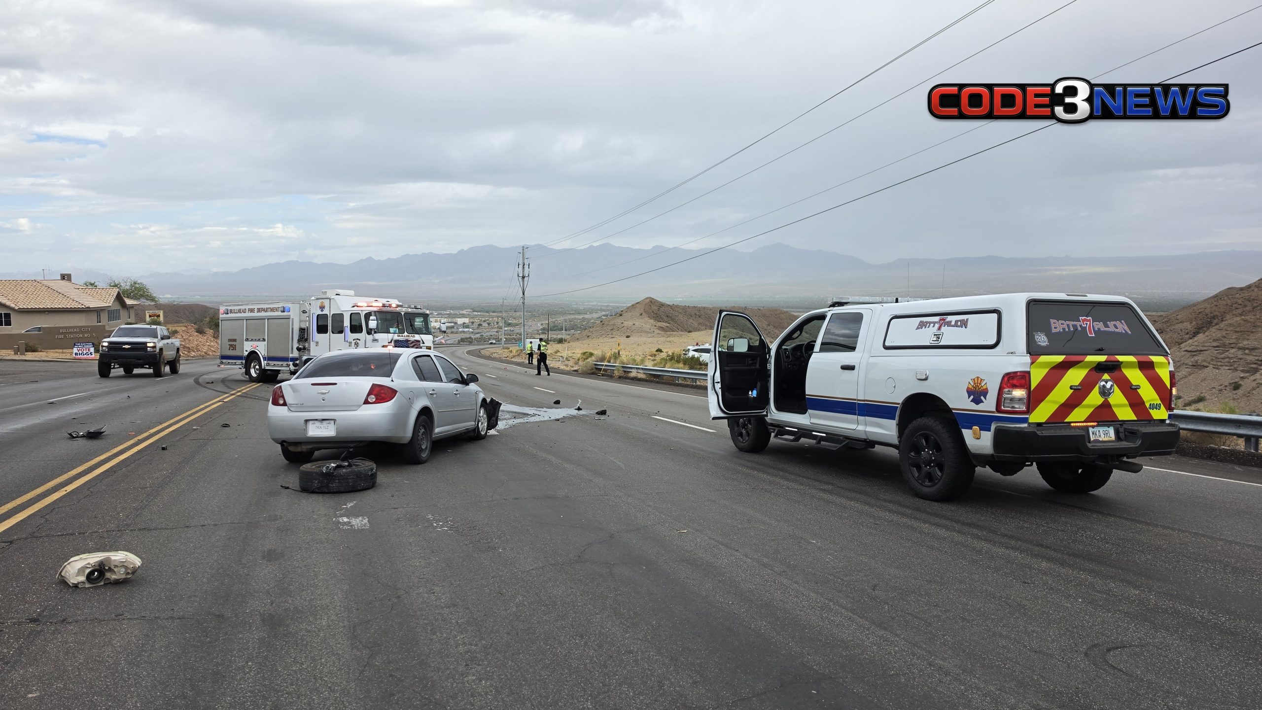 Bullhead City Highway Crash - Code3News