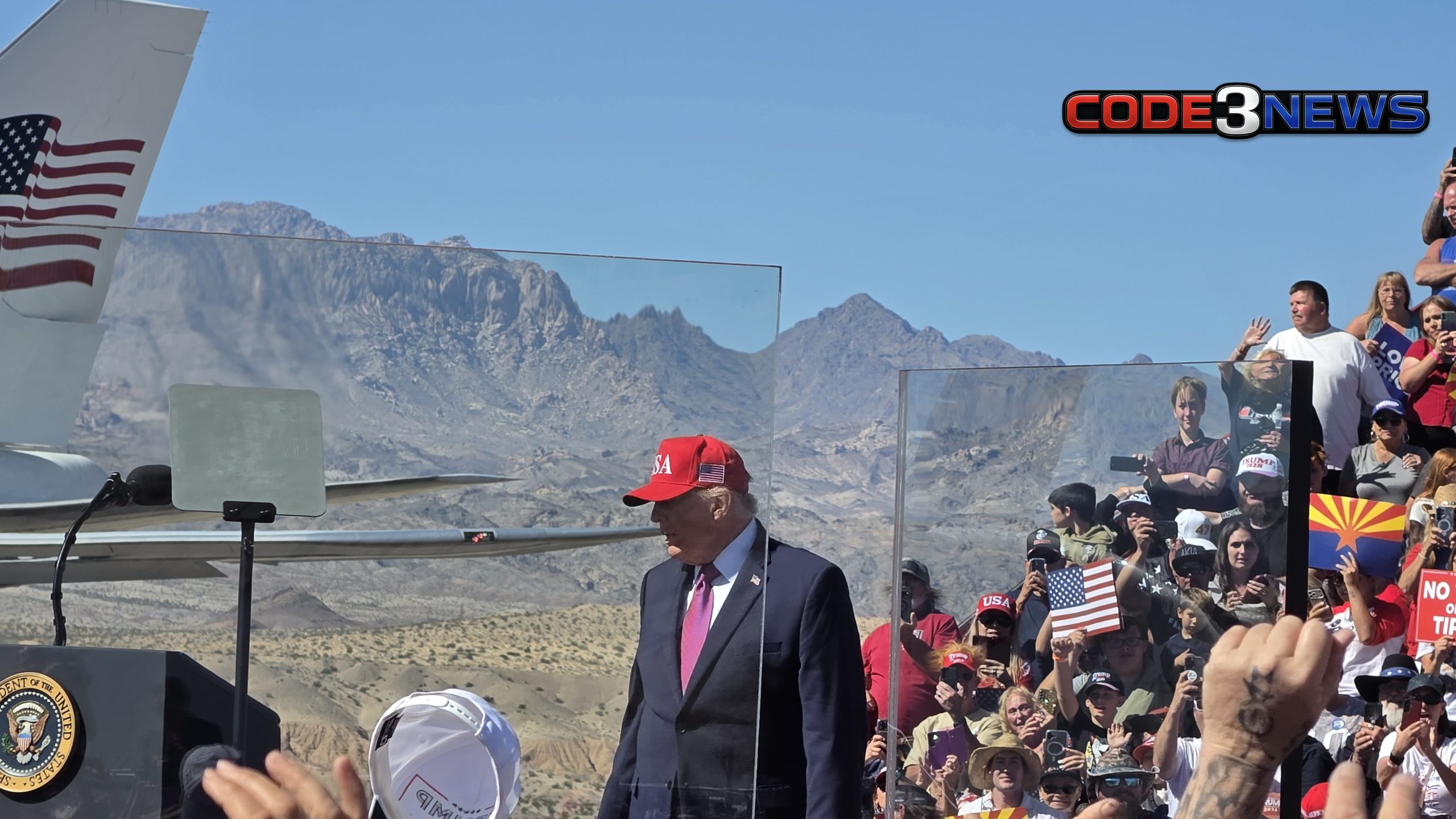 President Trump Visits Bullhead City Drawing - Code3News