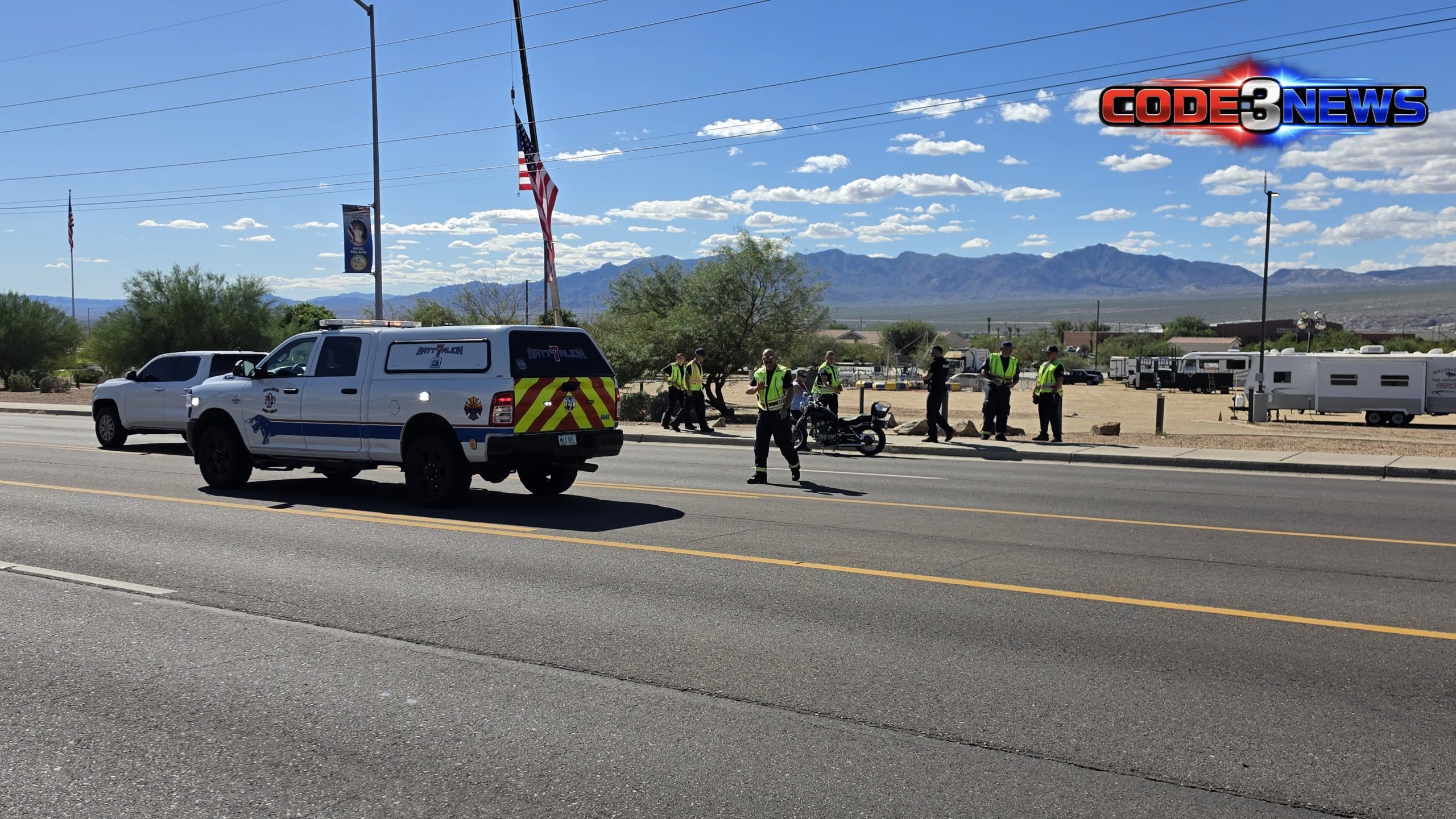 Female Motorcycle Rider Goes Down Near - Code3News